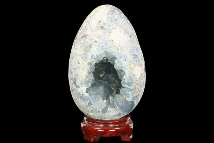 Crystal Filled, Celestine (Celestite) Egg - Madagascar #126536